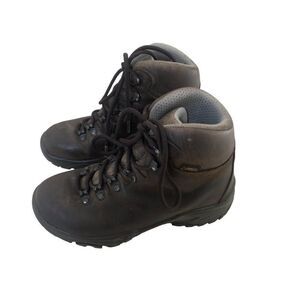 Go Up Scarpa Hiking Trail Boots Kids Brown Leather Womans size 6